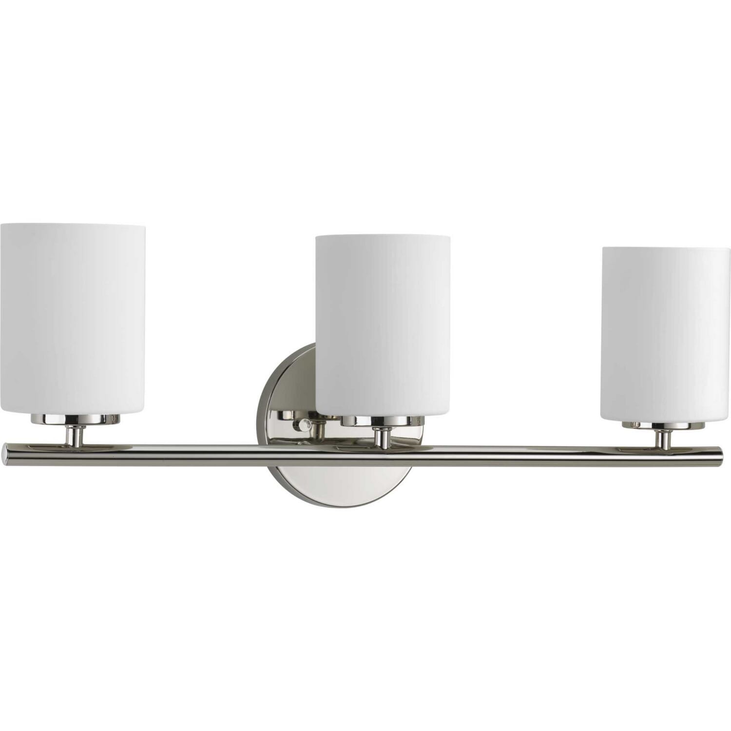Polished Nickel Three Light Bath Bracket from the Replay Collection