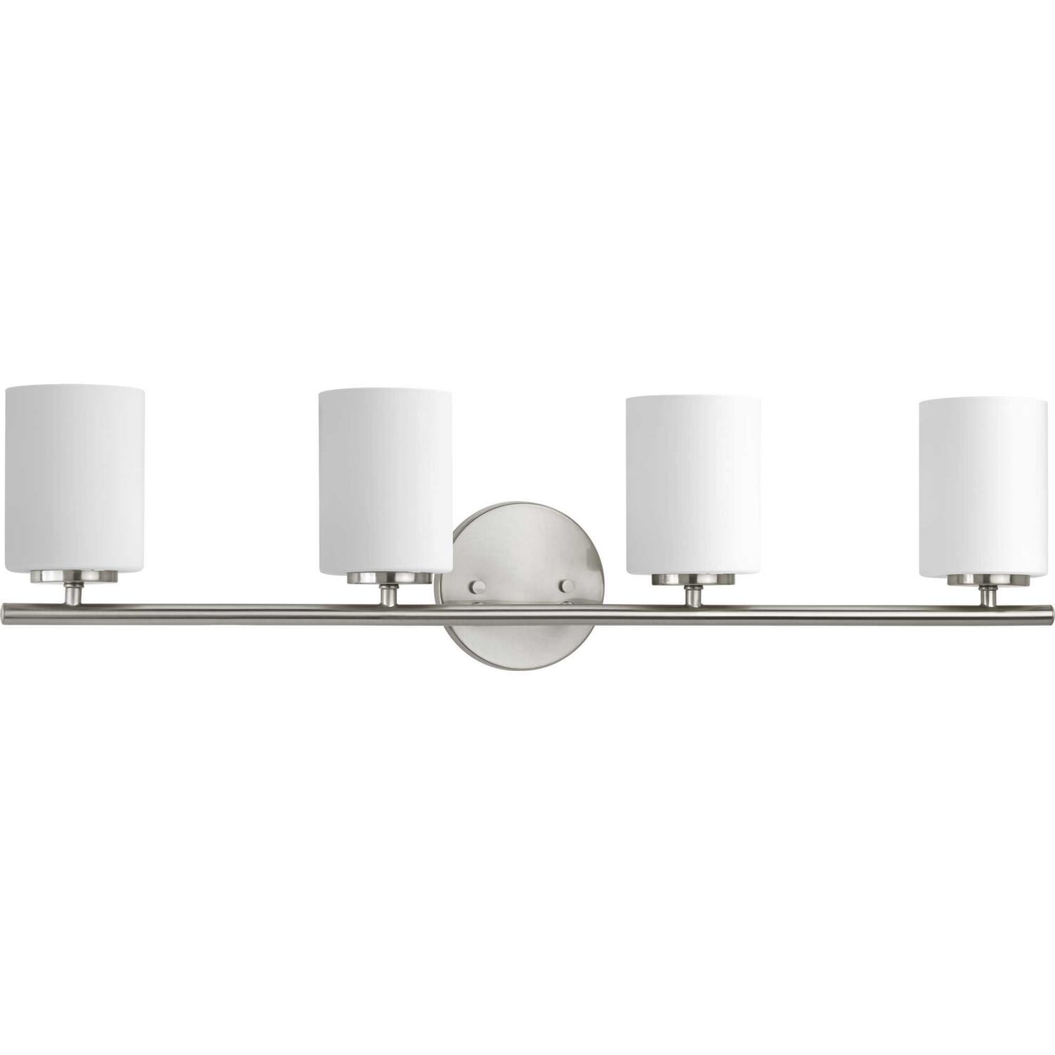 Brushed Nickel Four Light Bath Bracket from the Replay Collection