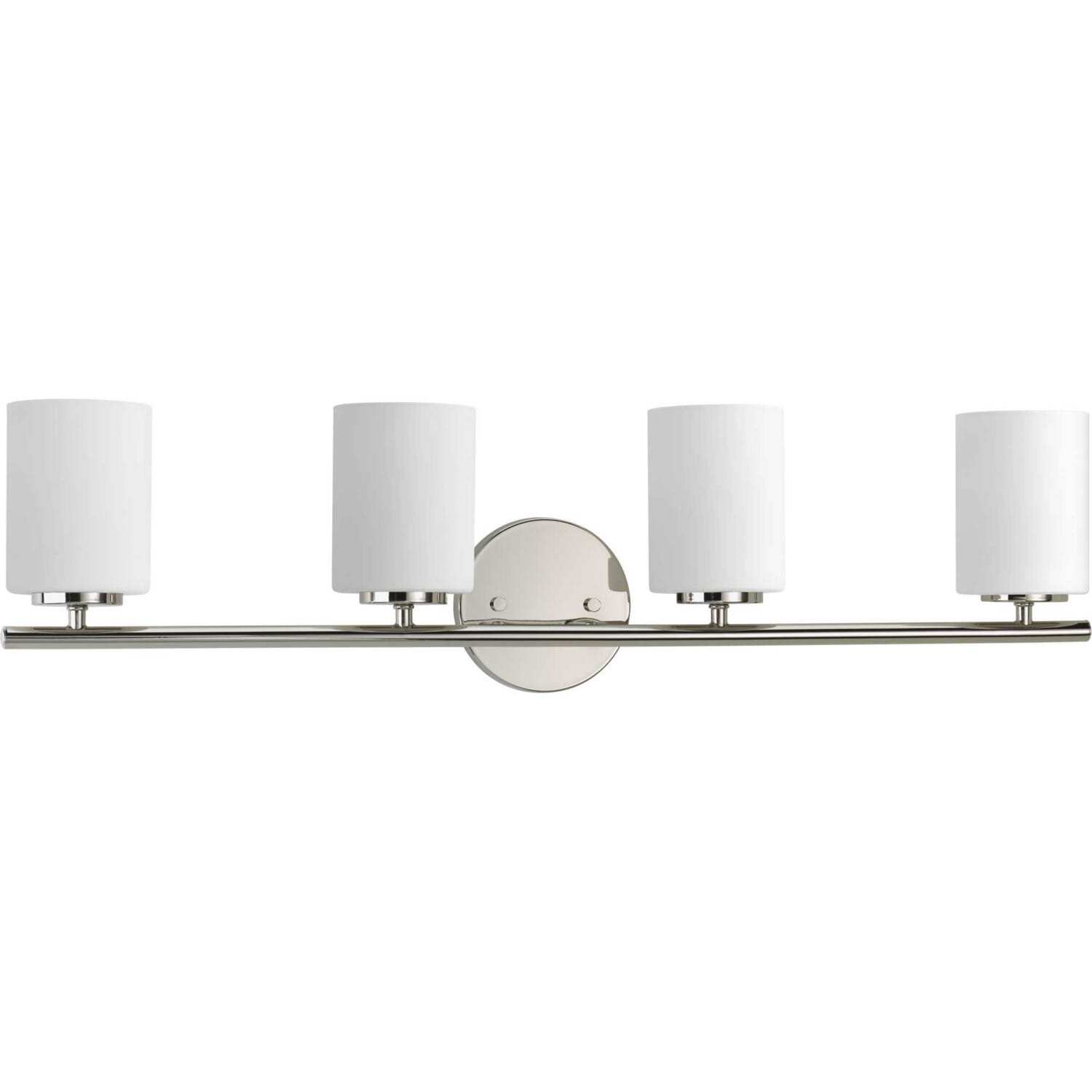 Polished Nickel Four Light Bath Bracket from the Replay Collection