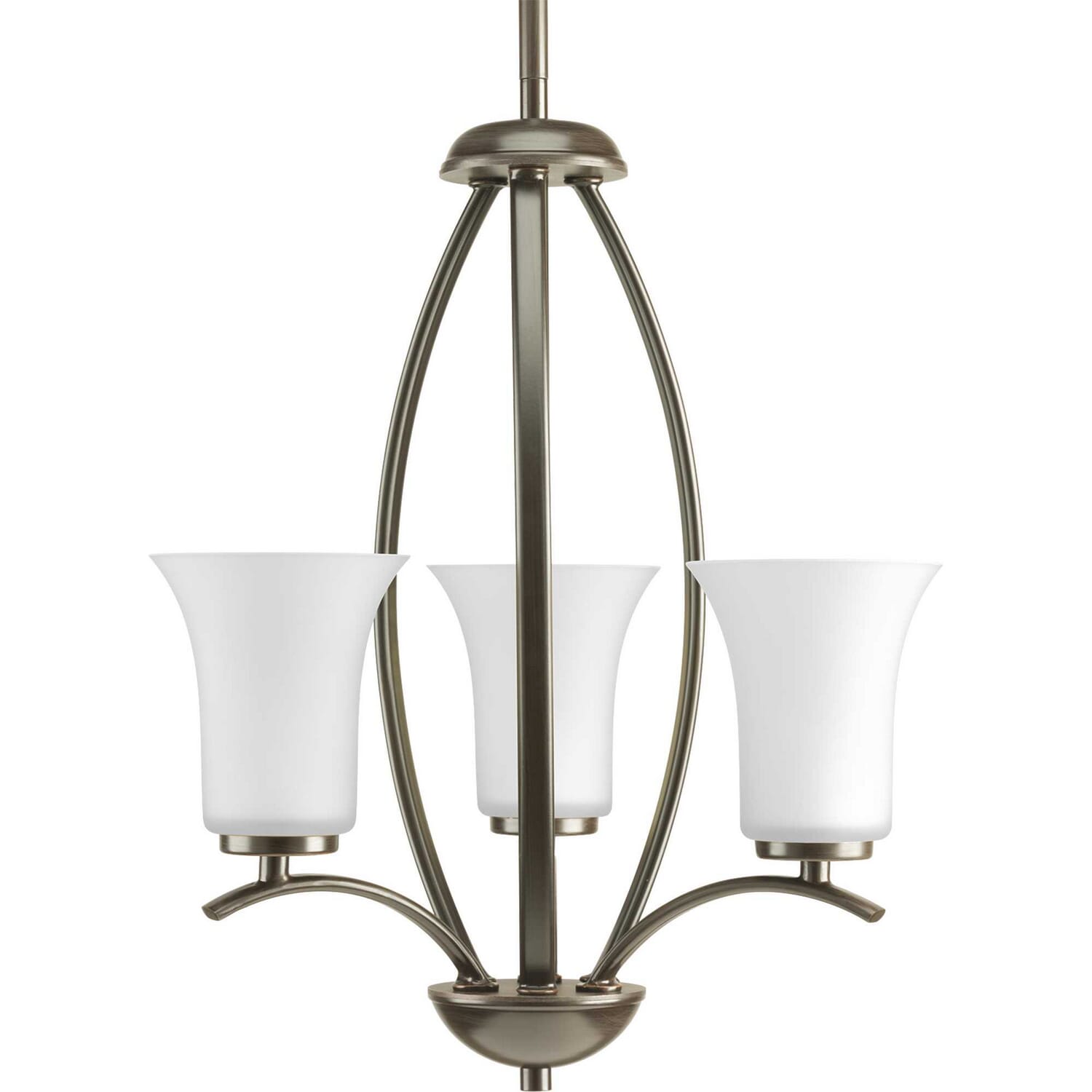 Antique Bronze Three Light Foyer Pendant from the Joy Collection