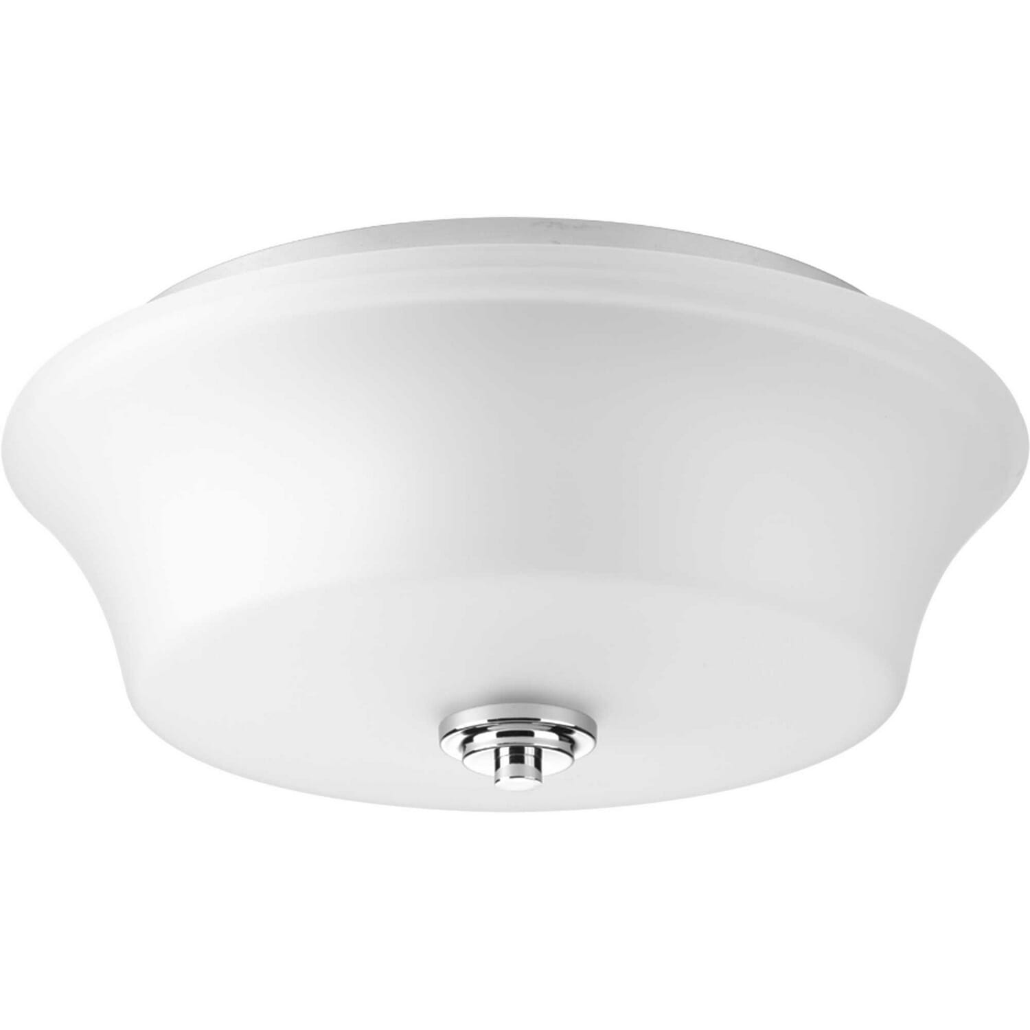 Polished Chrome Two Light Flush Mount from the Cascadia Collection