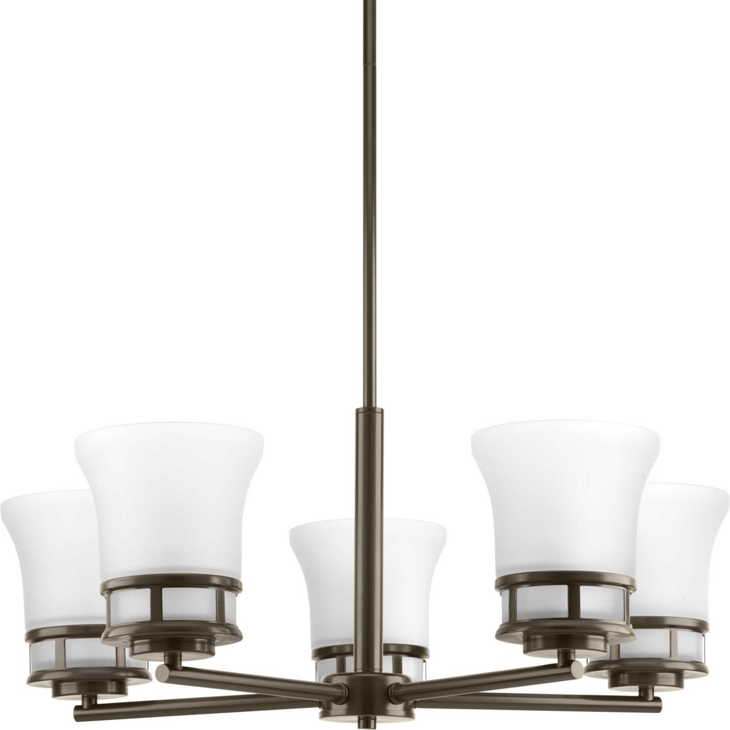 Antique Bronze Five Light Chandelier from the Cascadia Collection