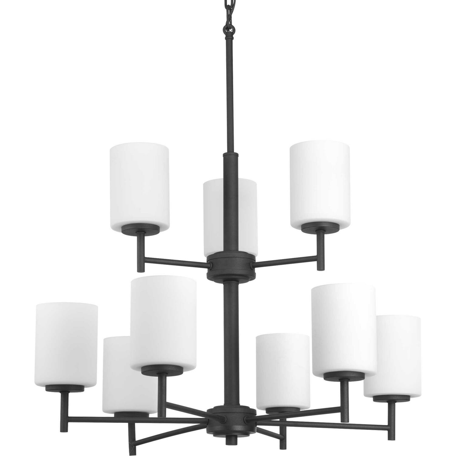 Black Nine Light Chandelier from the Replay Collection