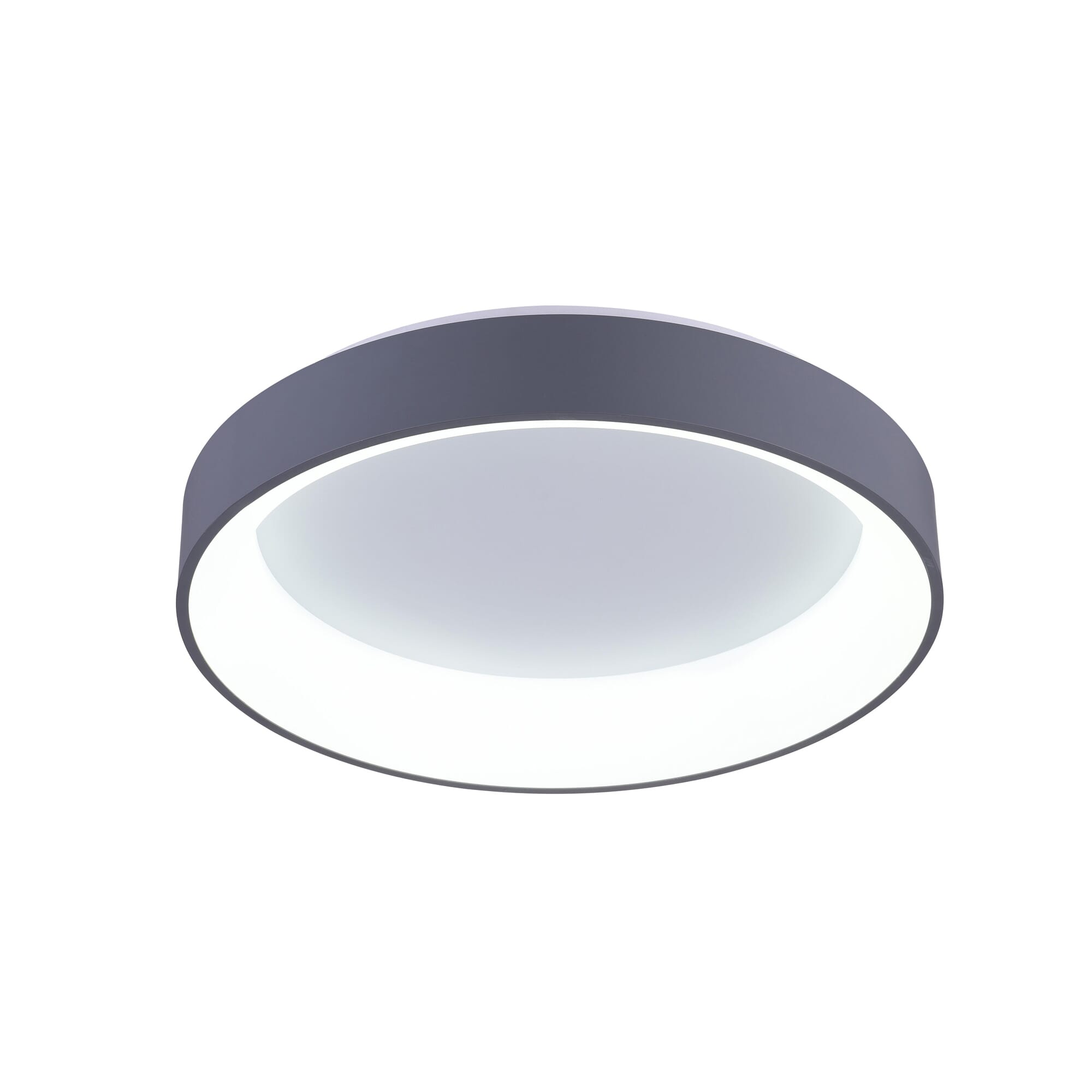 Arenal LED Drum Shade Flush Mount with Gray & White finish