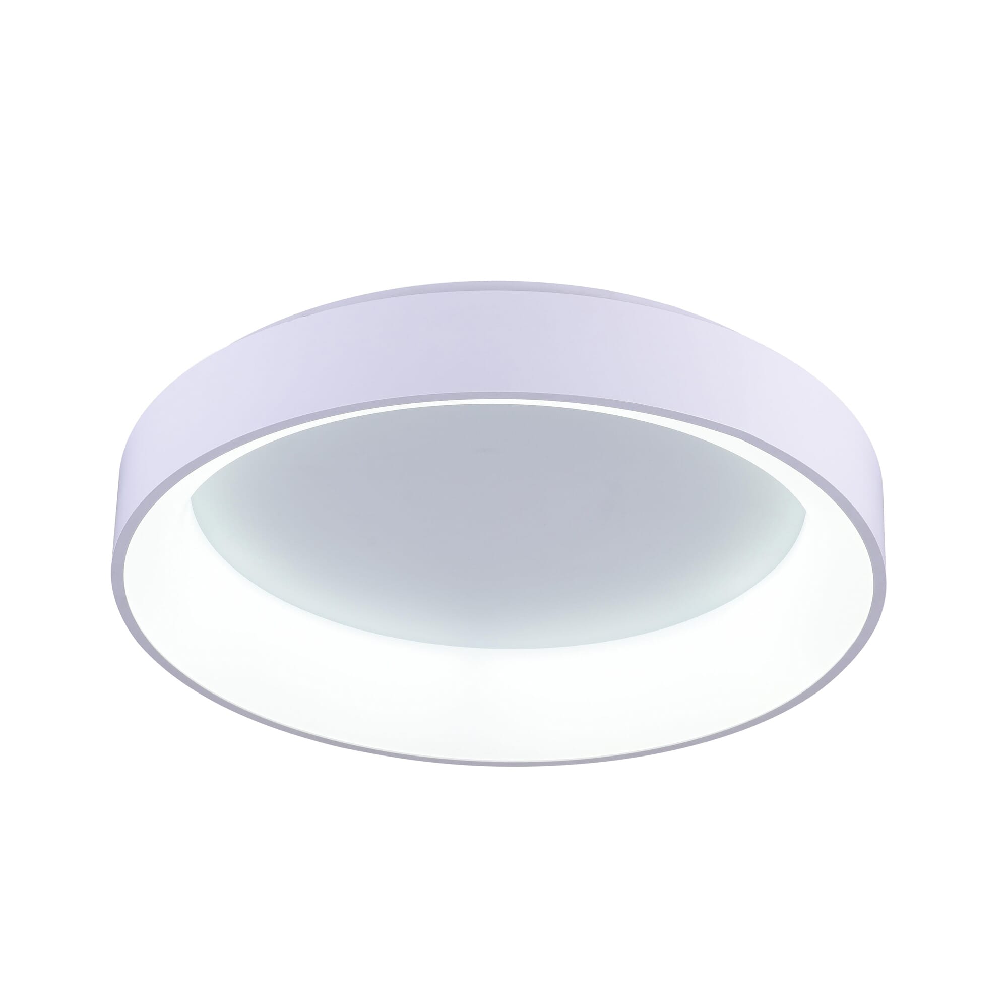 Arenal LED Drum Shade Flush Mount with White finish