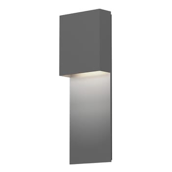 Sonneman Flat Box 17" Wall Sconce in Textured Gray