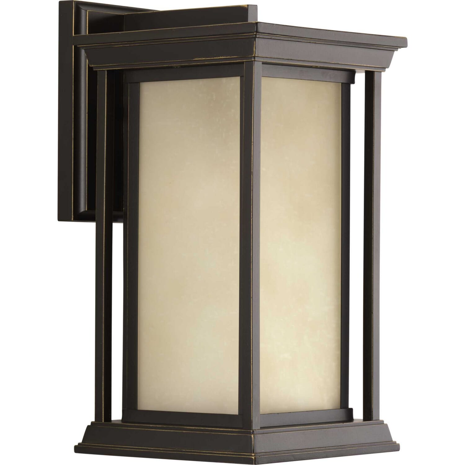 Antique Bronze One Light Wall Lantern from the Endicott Collection