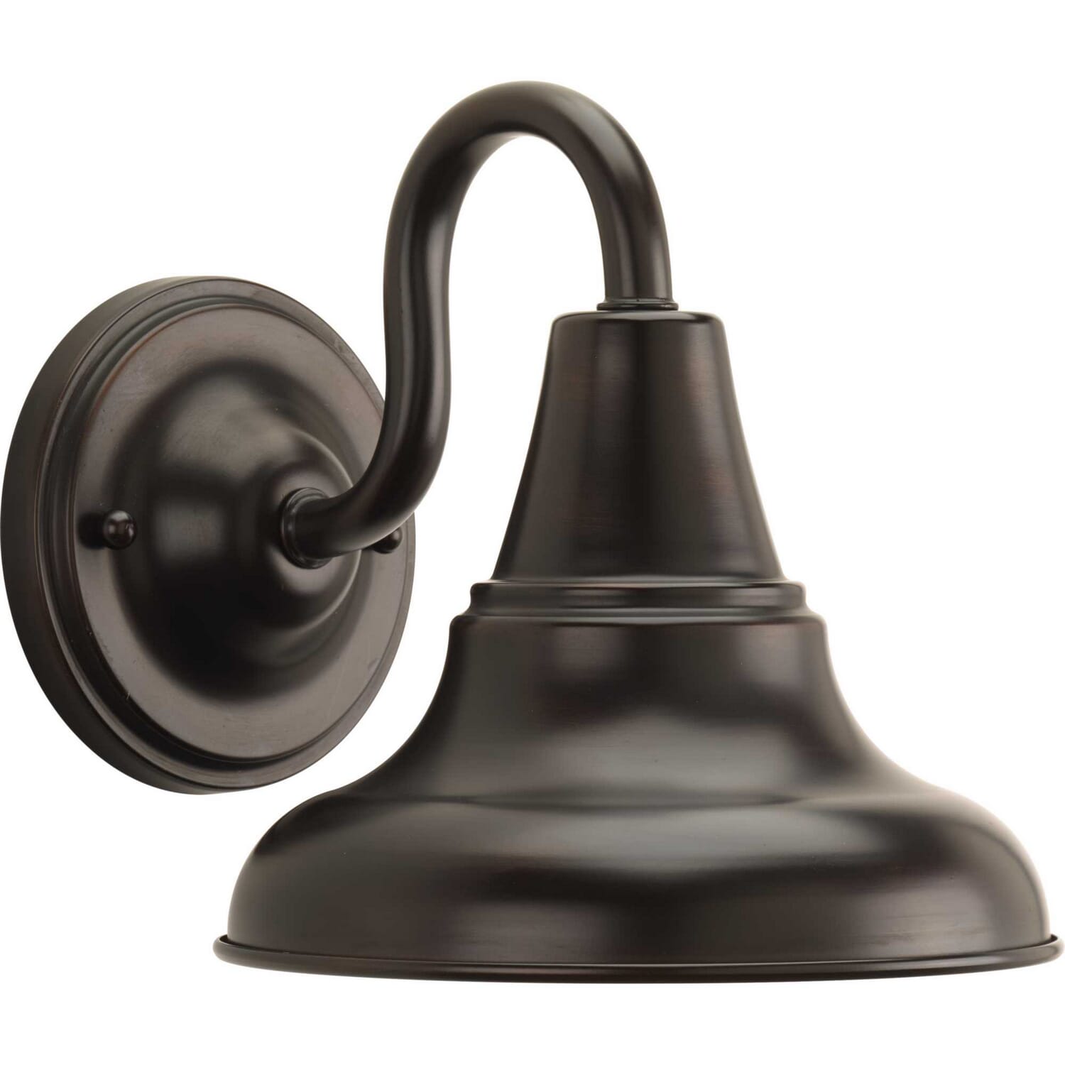 Antique Bronze One Light Wall Lantern from the District Collection