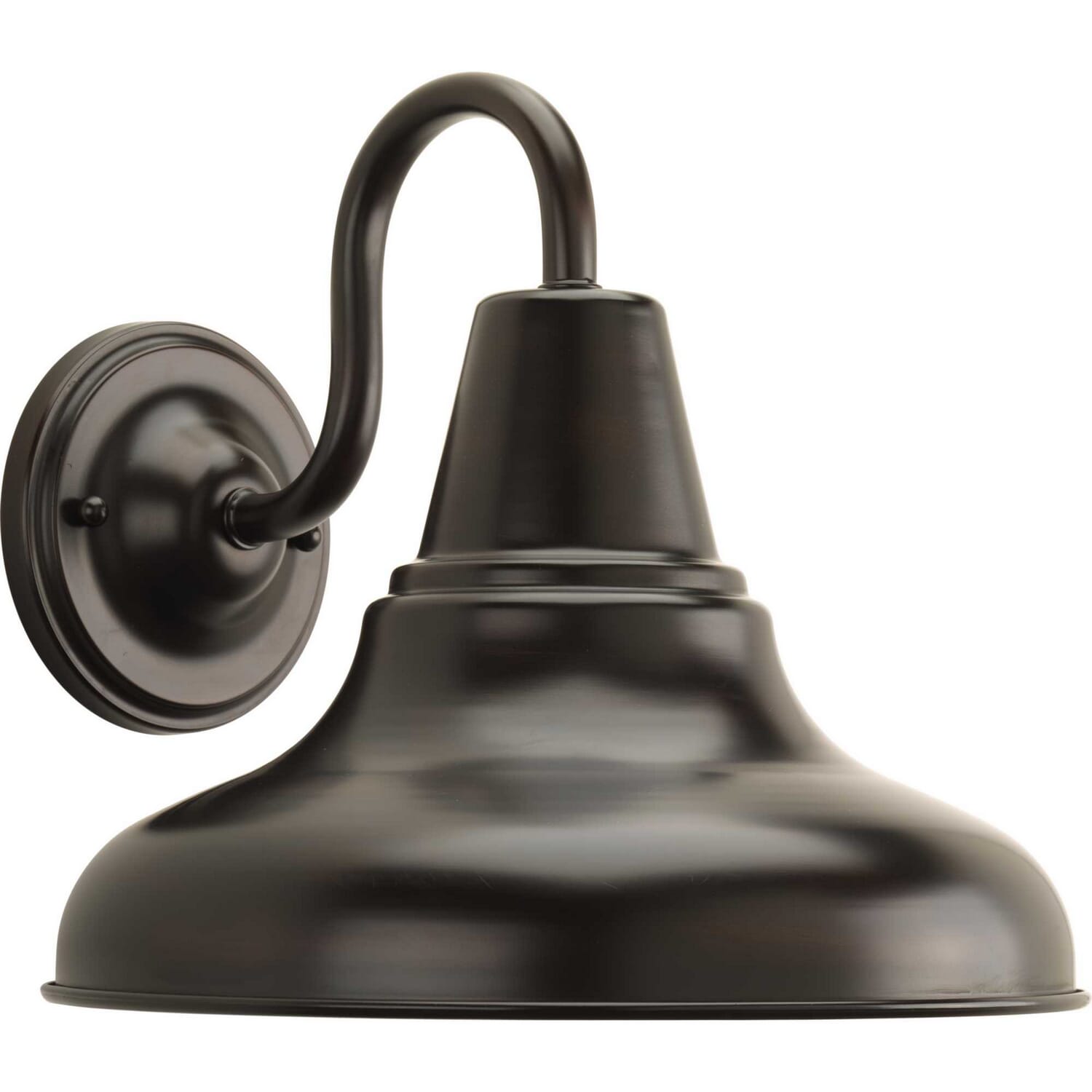 Antique Bronze One Light Wall Lantern from the District Collection
