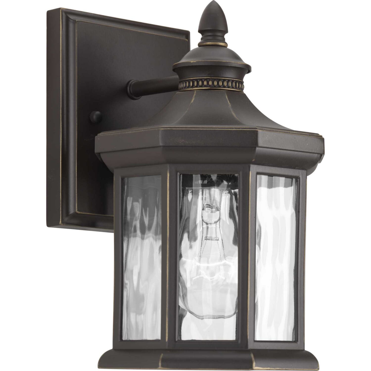 Antique Bronze One Light Wall Lantern from the Edition Collection