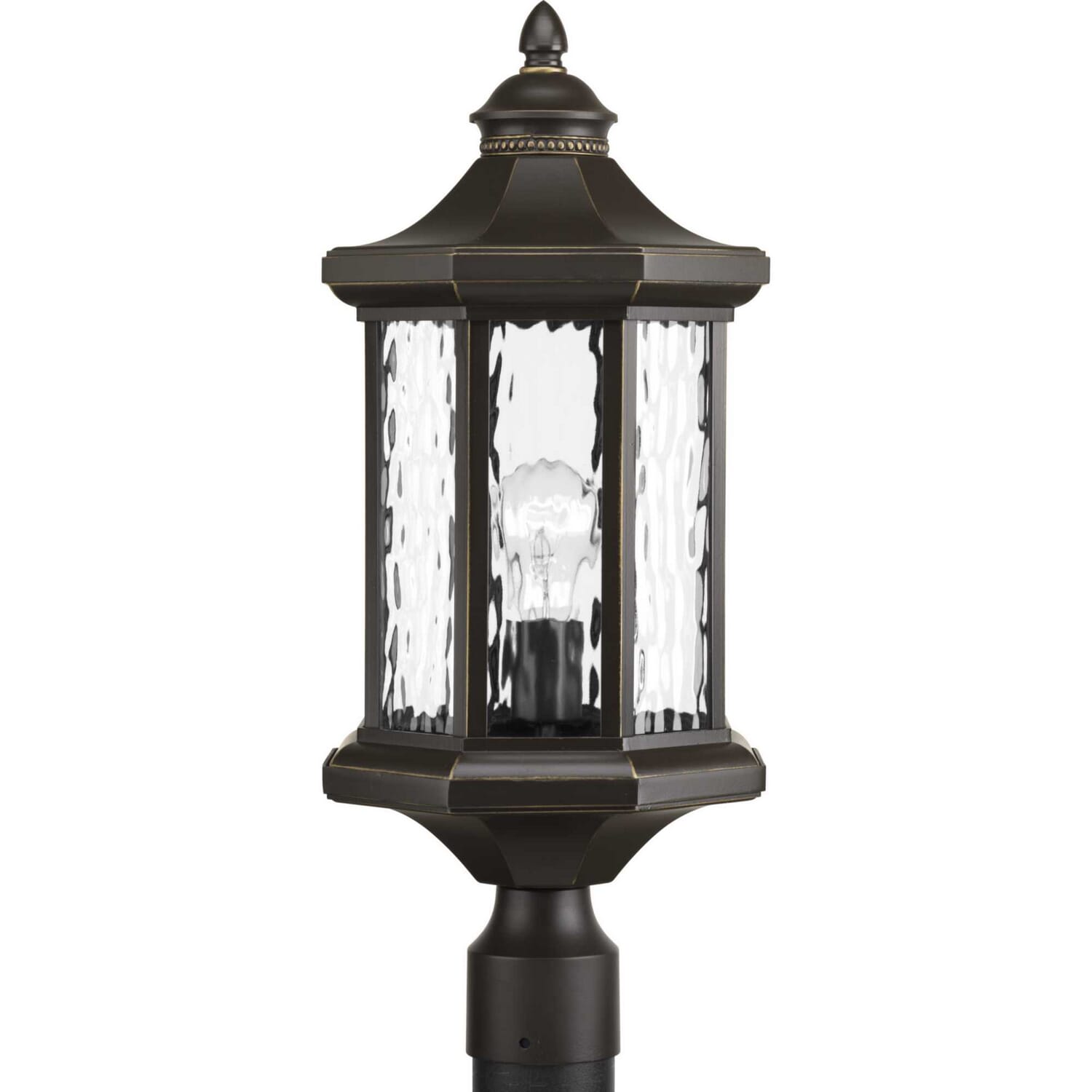 Antique Bronze One Light Post Lantern from the Edition Collection