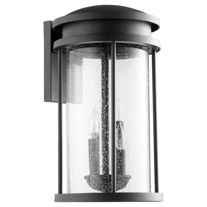 Quorum Hadley 4-Light 18" Outdoor Wall Light in Noir Quorum Hadley 4-Light 18" Outdoor Wall Light in Noir