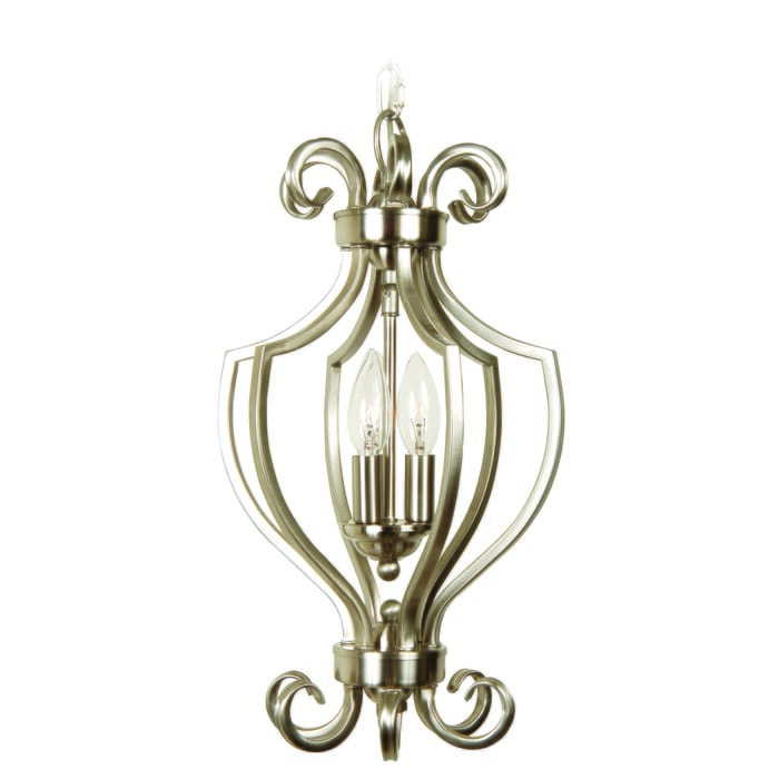 Craftmade Cecilia 3-Light 11" Foyer Light in Brushed Polished Nickel Craftmade Cecilia 3-Light 11" Foyer Light in Brushed Polished Nickel