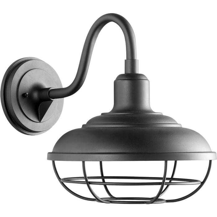 Quorum Tansley 14" Outdoor Wall Light in Noir Quorum Tansley 14" Outdoor Wall Light in Noir