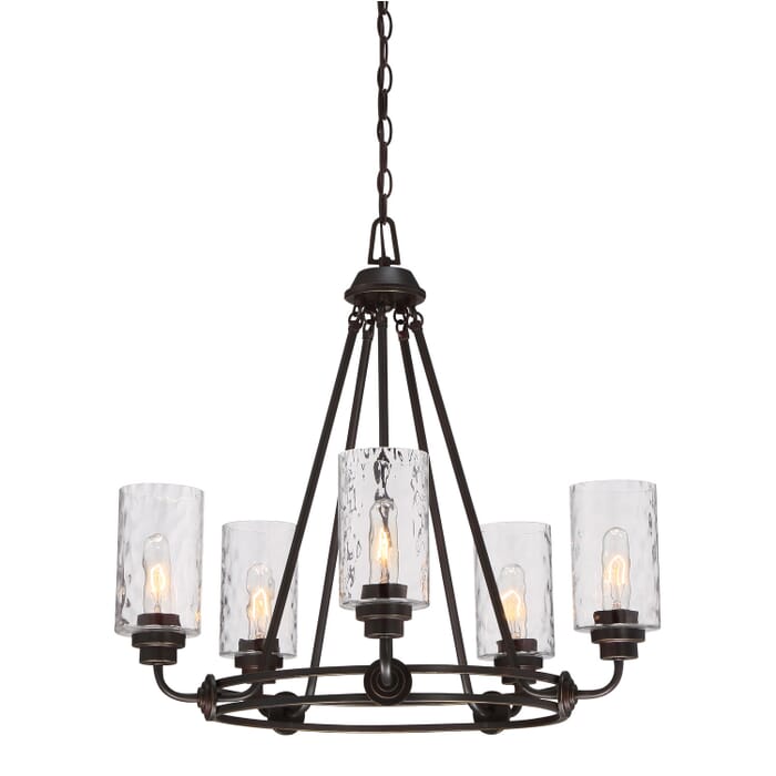Gramercy Park 5-Light Chandelier in Old English Bronze Gramercy Park 5-Light Chandelier in Old English Bronze