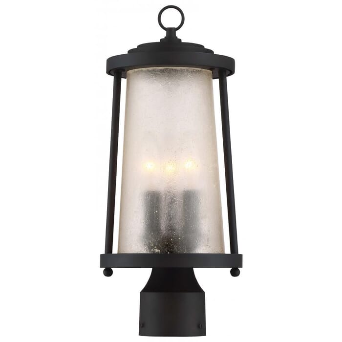 The Great Outdoors Haverford Grove 3-Light 16" Outdoor Post Light in Oil Rubbed Bronze The Great Outdoors Haverford Grove 3-Light 16" Outdoor Post Light in Oil Rubbed Bronze