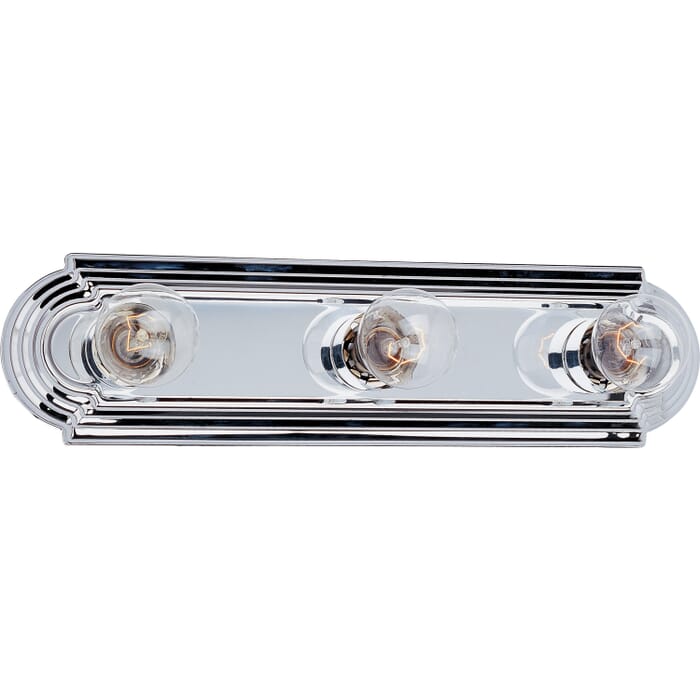 Essentials - 712x 3-Light Bathroom Vanity Light in Polished Chrome Essentials - 712x 3-Light Bathroom Vanity Light in Polished Chrome