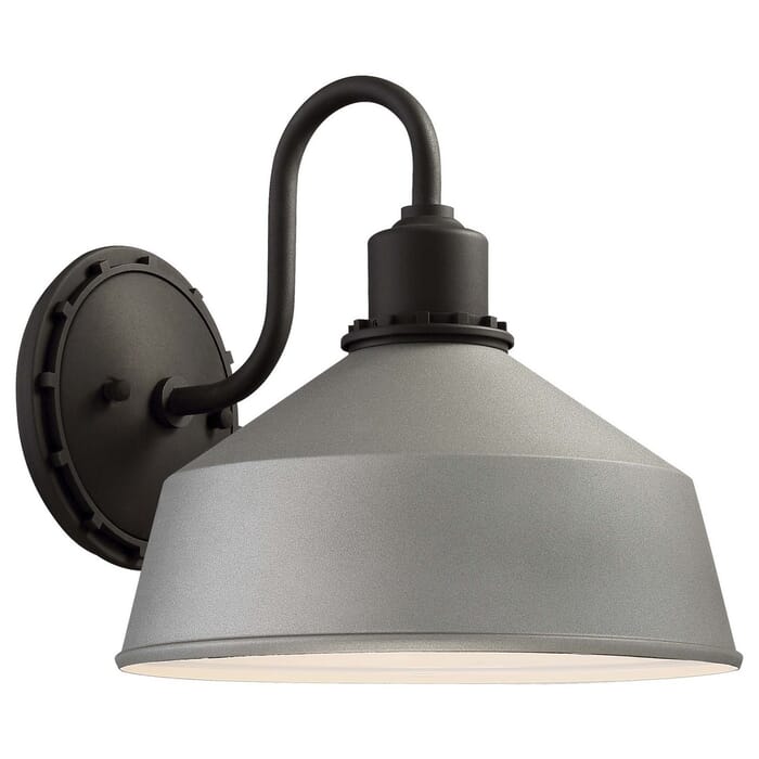 The Great Outdoors Mantiel 10" Outdoor Wall Light in Sand Silver The Great Outdoors Mantiel 10" Outdoor Wall Light in Sand Silver