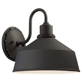 The Great Outdoors Mantiel 10" Outdoor Wall Light in Black