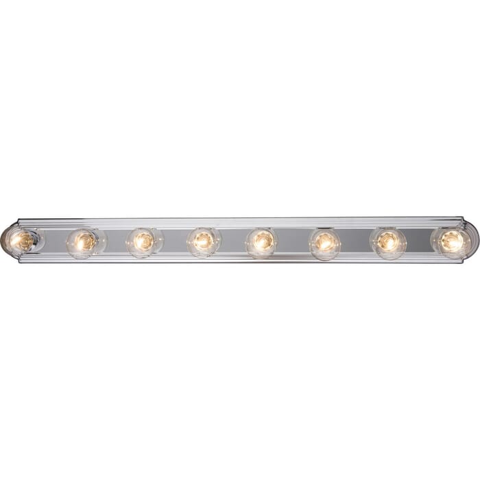 Maxim Lighting Essentials 8-Light Bathroom Vanity Light in Polished Chrome Maxim Lighting Essentials 8-Light Bathroom Vanity Light in Polished Chrome