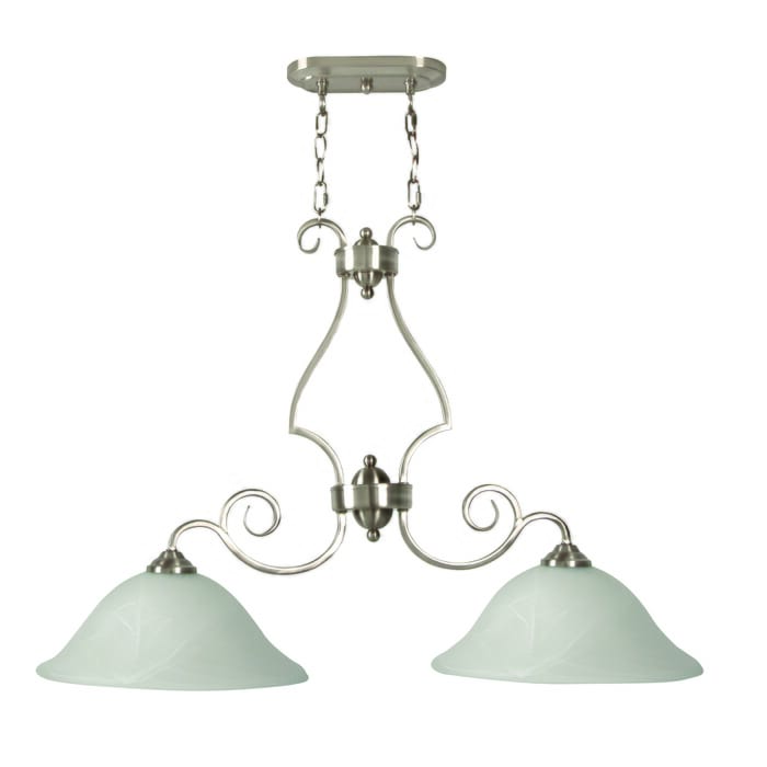 Craftmade Cecilia 2-Light 13" Kitchen Island Light in Brushed Polished Nickel Craftmade Cecilia 2-Light 13" Kitchen Island Light in Brushed Polished Nickel