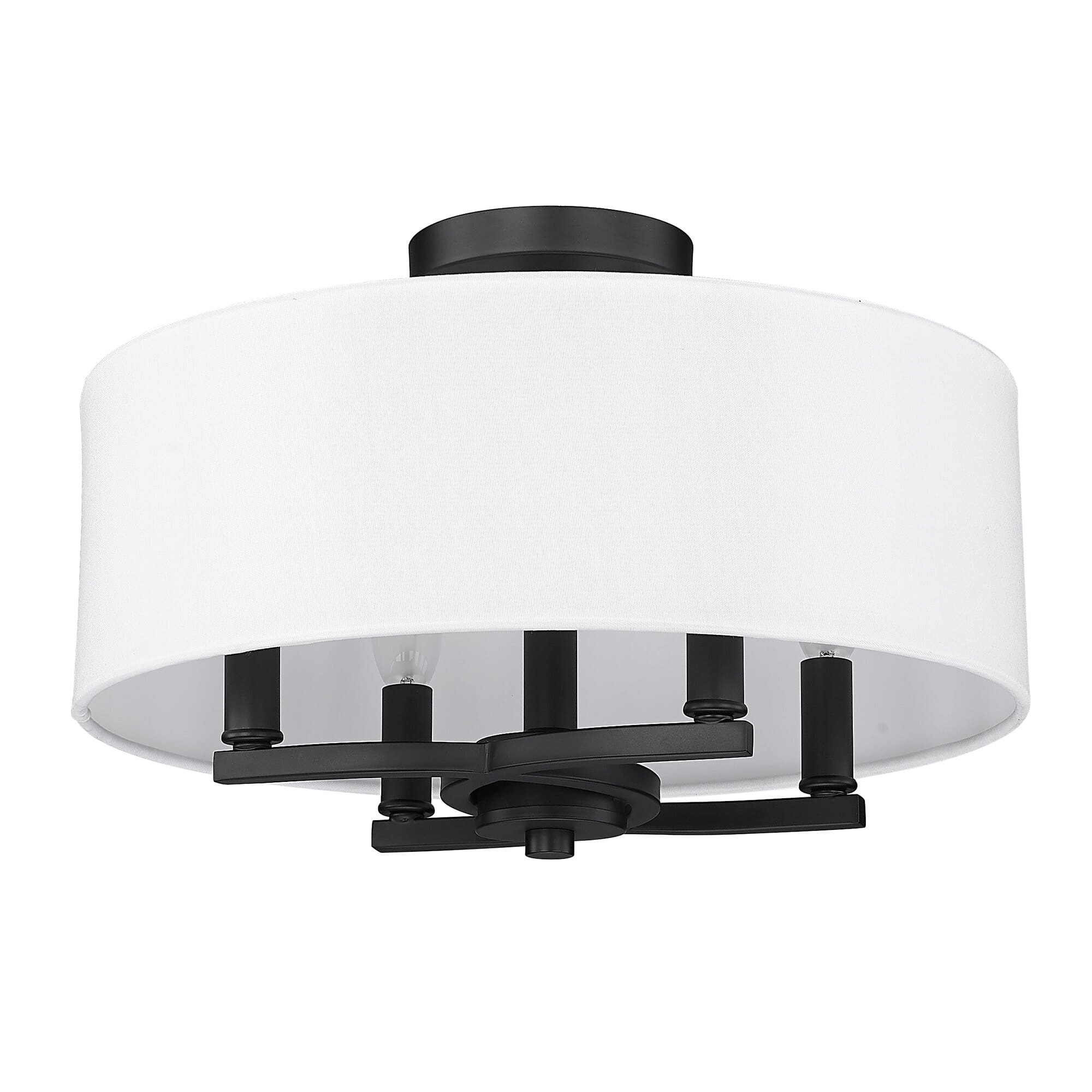 Golden Eliana 4-Light Ceiling Light in Matte Black