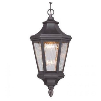 The Great Outdoors Hanford Pointe 19" Outdoor Hanging Light in Oil Rubbed Bronze
