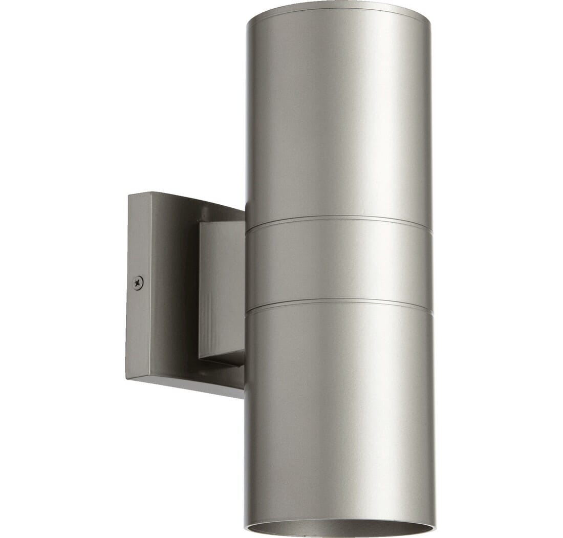 Quorum Cylinder 2-Light 12"" Outdoor Wall Light in Graphite -  Quorum International, 720-2-3