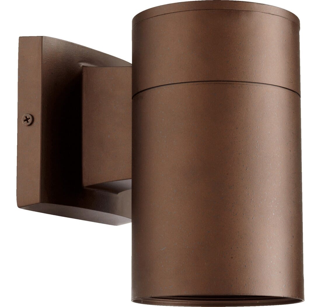 Quorum Cylinder 8"" Outdoor Wall Light in Oiled Bronze -  Quorum International, 720-86