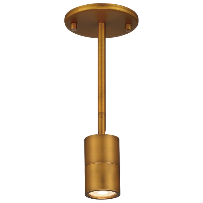 Cafe Dual Mount 1-Light LED Wall Or Ceiling Spotlight in Antique Brushed Brass Cafe Dual Mount 1-Light LED Wall Or Ceiling Spotlight in Antique Brushed Brass