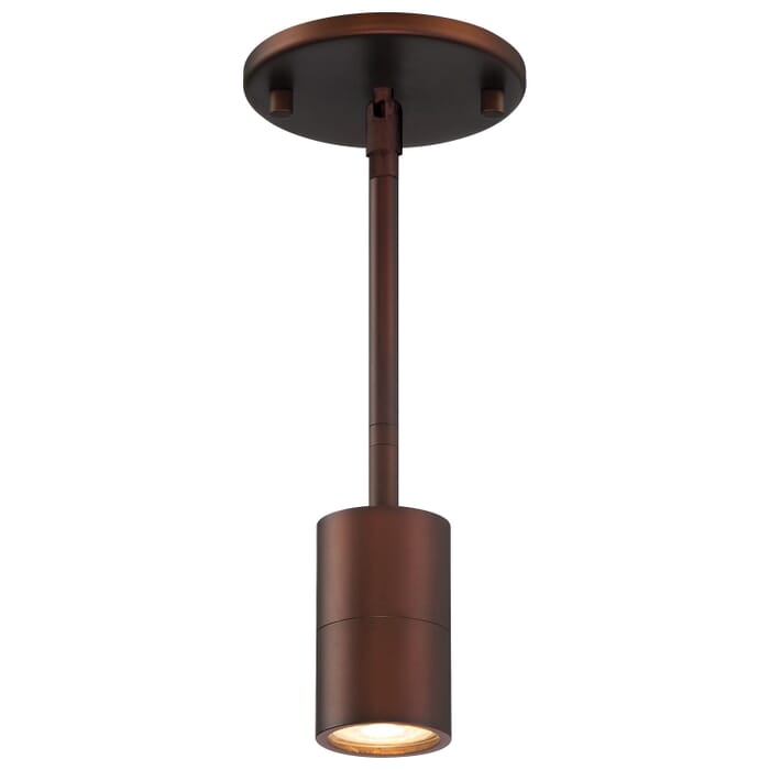 Cafe Dual Mount 1-Light LED Wall Or Ceiling Spotlight in Bronze Cafe Dual Mount 1-Light LED Wall Or Ceiling Spotlight in Bronze