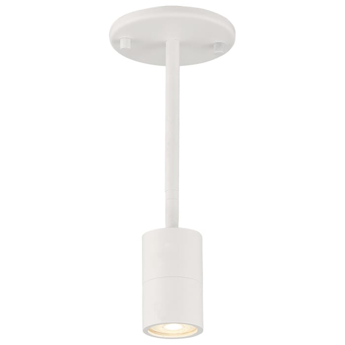 Cafe Dual Mount 1-Light LED Wall Or Ceiling Spotlight in Matte White Cafe Dual Mount 1-Light LED Wall Or Ceiling Spotlight in Matte White