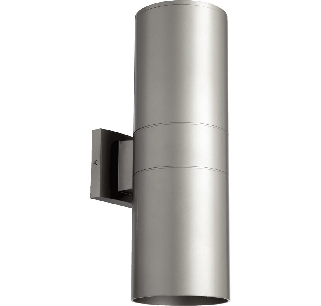 Quorum Cylinder 2-Light 17"" Outdoor Wall Light in Graphite -  Quorum International, 721-2-3