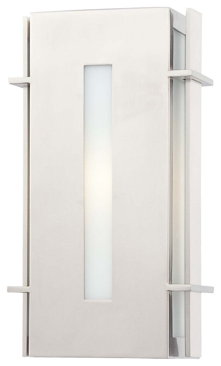 Colva 12" Outdoor Wall Light in Brushed Stainless Steel