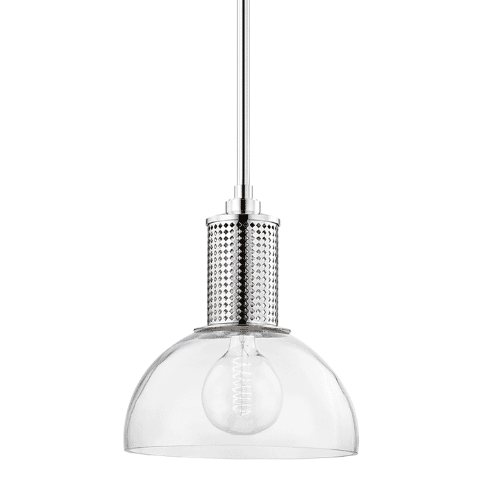 Hudson Valley Halcyon 16" Pendant Light in Polished Nickel Hudson Valley Halcyon 16" Pendant Light in Polished Nickel