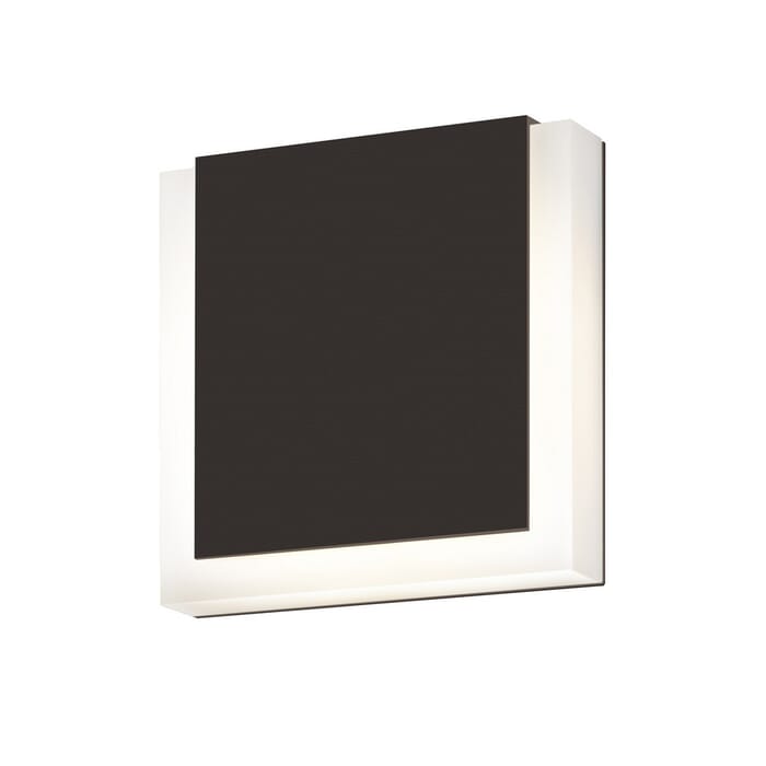 Sonneman SQR 7" LED Wall Sconce in Textured Bronze Sonneman SQR 7" LED Wall Sconce in Textured Bronze