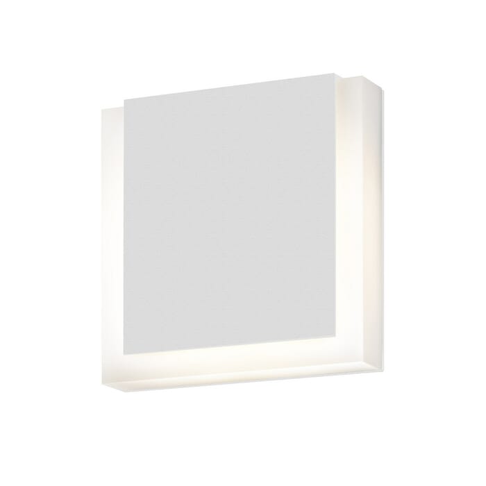 Sonneman SQR 7" LED Wall Sconce in Textured White Sonneman SQR 7" LED Wall Sconce in Textured White
