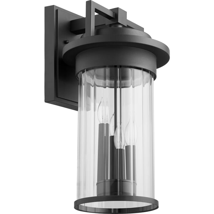 Quorum Dimas 4-Light 19" Outdoor Wall Light in Noir Quorum Dimas 4-Light 19" Outdoor Wall Light in Noir