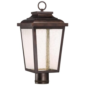 The Great Outdoors Irvington Manor Led 18" Outdoor Post Light in Chelesa Bronze