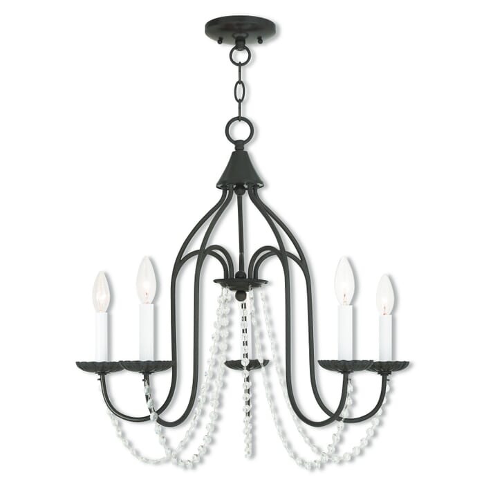 Alessia 5-Light Chandelier in English Bronze Alessia 5-Light Chandelier in English Bronze