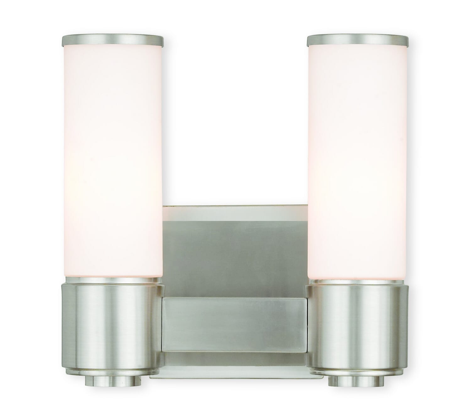 Weston 2-Light Wall Sconce with Bathroom Vanity Light Light in Brushed Nickel