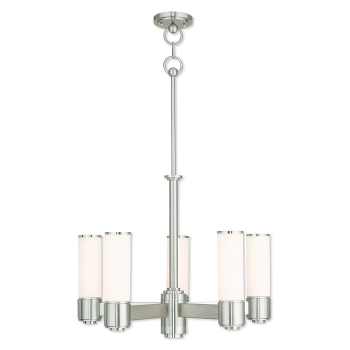 Weston 6-Light Chandelier in Brushed Nickel Weston 6-Light Chandelier in Brushed Nickel