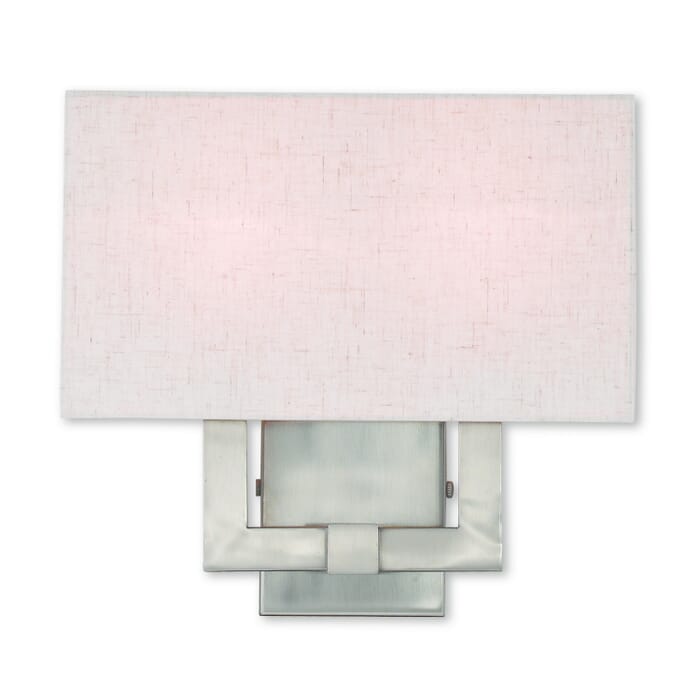 ADA Wall Sconces 2-Light Wall Sconce in Brushed Nickel ADA Wall Sconces 2-Light Wall Sconce in Brushed Nickel