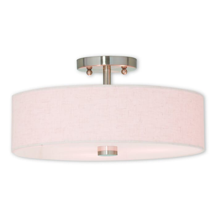 Meridian 3-Light Ceiling Mount in Brushed Nickel Meridian 3-Light Ceiling Mount in Brushed Nickel