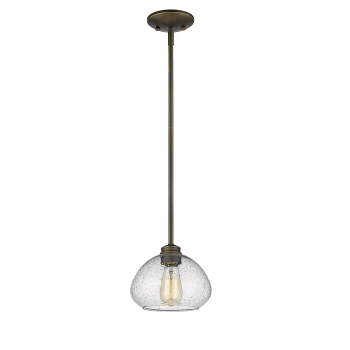 Z-Lite Amon 1-Light Mini Pendant Light In Olde Bronze Z-Lite Amon 1-Light Mini Pendant Light In Olde Bronze