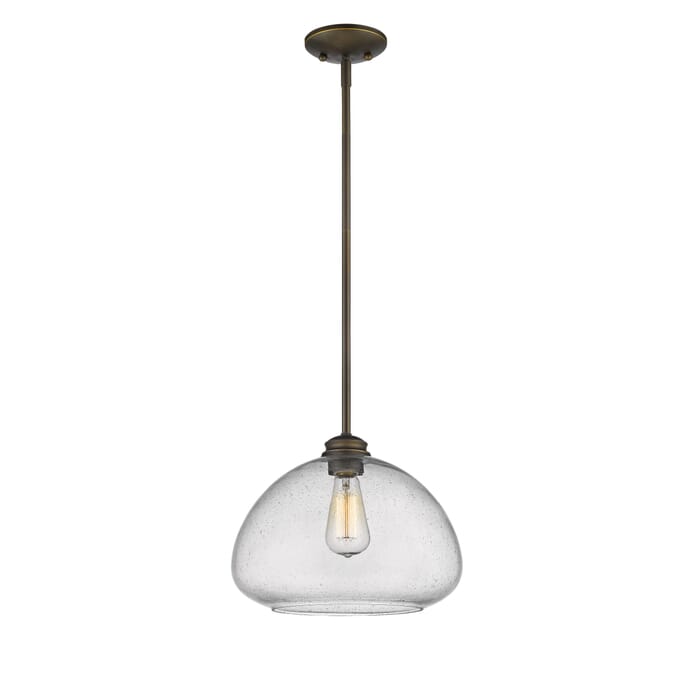 Z-Lite Amon 1-Light Pendant Light In Olde Bronze Z-Lite Amon 1-Light Pendant Light In Olde Bronze