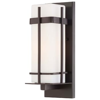The Great Outdoors Sterling Heights 13" Outdoor Wall Light in Dorian Bronze