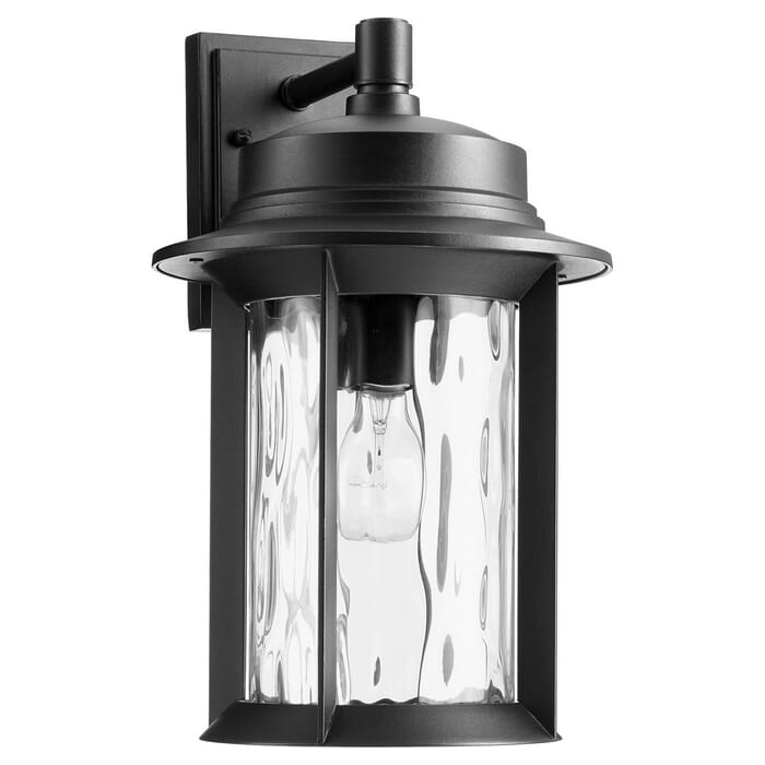 Quorum Charter 16" Outdoor Wall Light in Noir Quorum Charter 16" Outdoor Wall Light in Noir