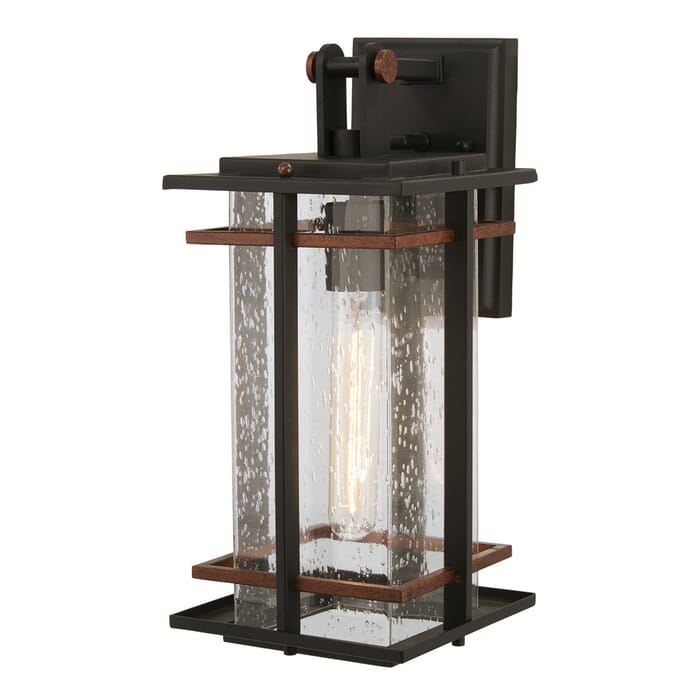The Great Outdoors San Marcos Outdoor Wall Light in Black The Great Outdoors San Marcos Outdoor Wall Light in Black