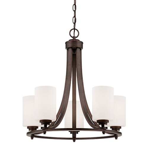 Millennium Bristo 5-Light Chandelier in Rubbed Bronze